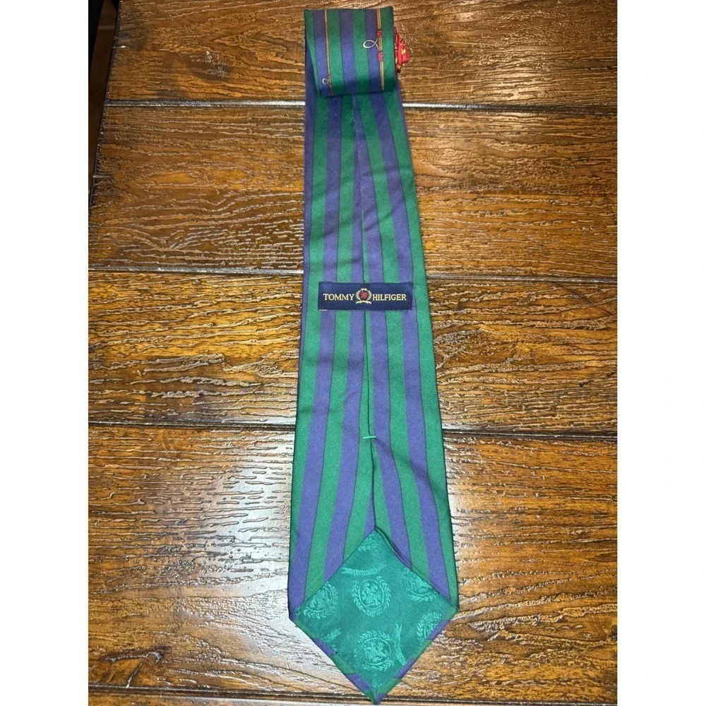 Tommy Hilfiger Men's Novelty Fishing Rods Red Silk Necktie